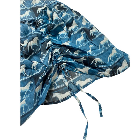 Paper Wings Halter Maxi Dress Horses 4 - Picture 6 of 9